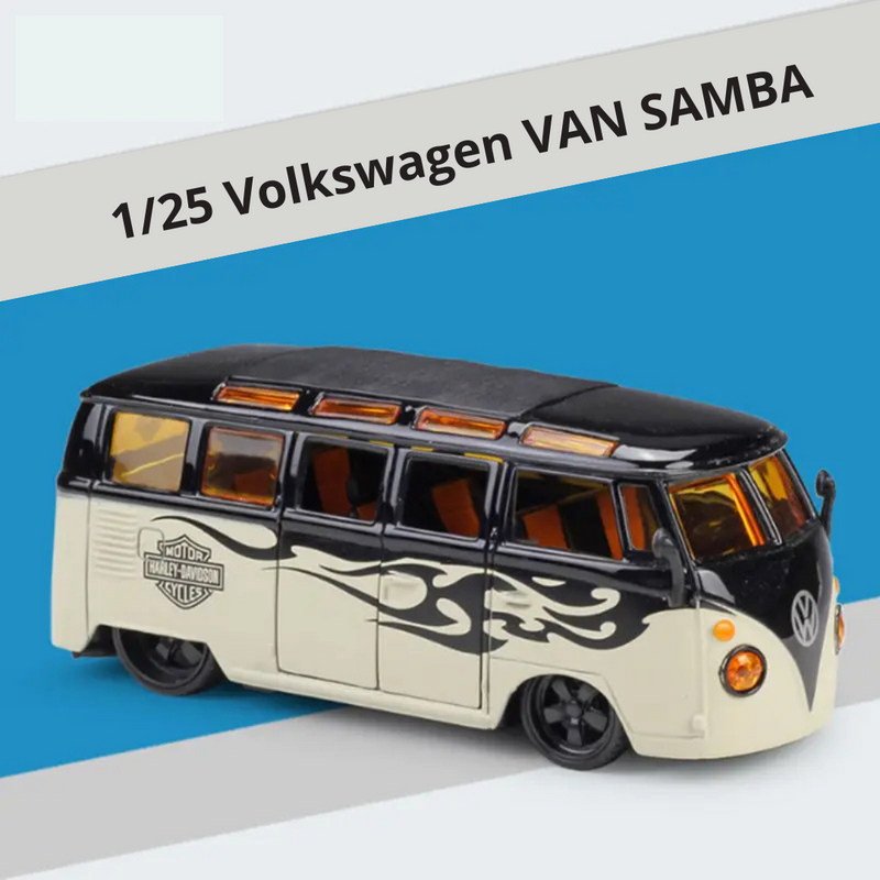 Miniatura Kombi Volkswagen Harley-Davidson Escala 1:25 Metal