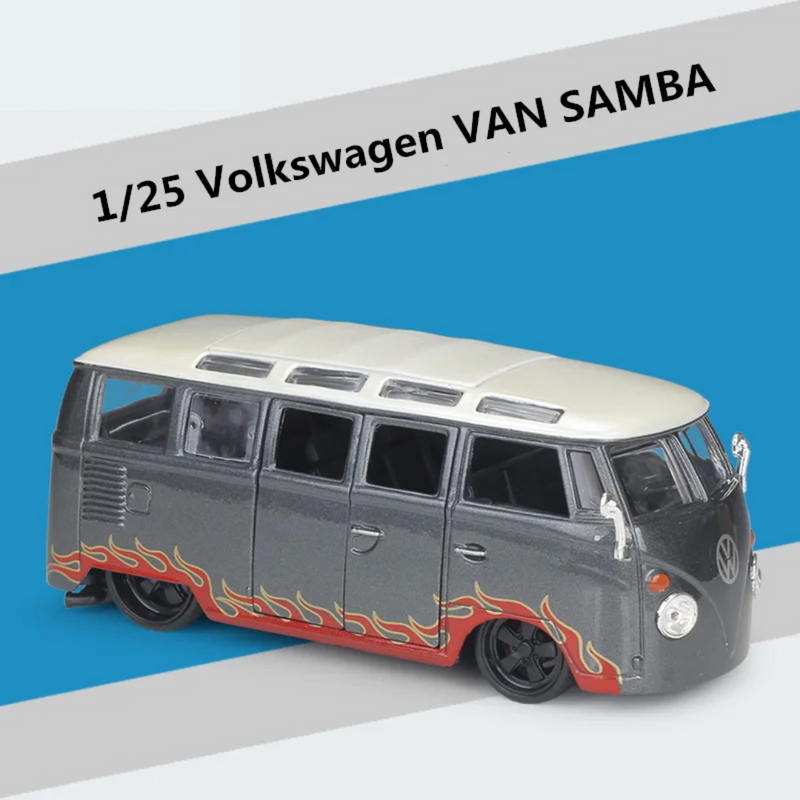 Miniatura Kombi Volkswagen Harley-Davidson Escala 1:25 Metal