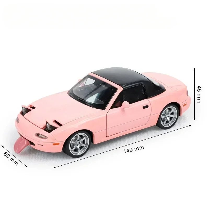 Miniatura Mazda MX5 MX-5  Pull Back, Som e Luz Escala 1:32