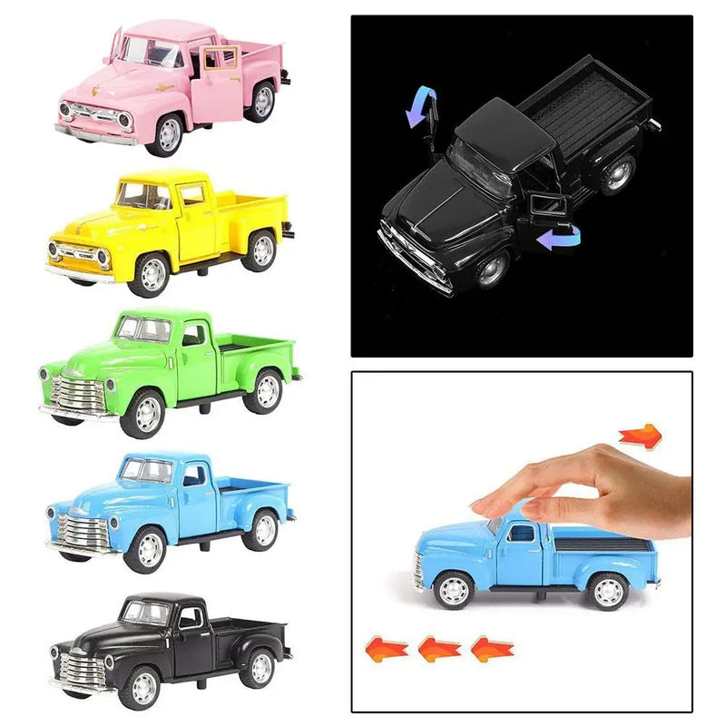 Miniatura Pickups Truck  Clássico Metal Escala 1:32 Coleção de Natal