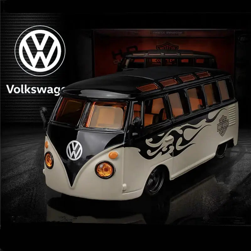 Miniatura Kombi Volkswagen Harley-Davidson Escala 1:25 Metal