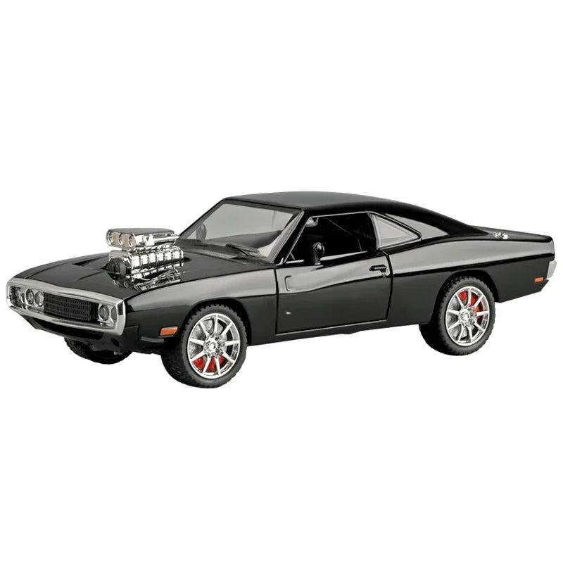 Miniatura Dodge Charger 1970 Metal Velozes e Furiosos 7 Escala 1:24 com Som e Luz