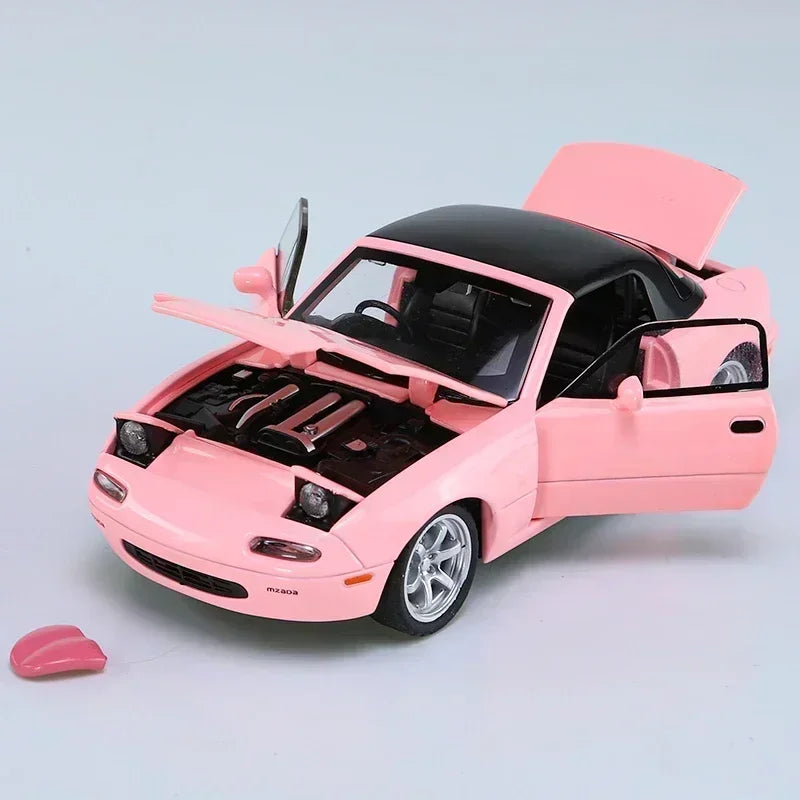 Miniatura Mazda MX5 MX-5  Pull Back, Som e Luz Escala 1:32