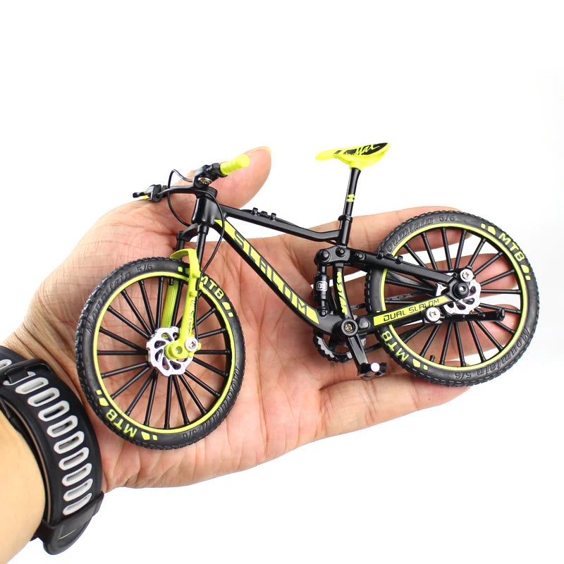 Bicicleta Mountain Bike Modelo Finger Miniatura Metal Escala 1:10