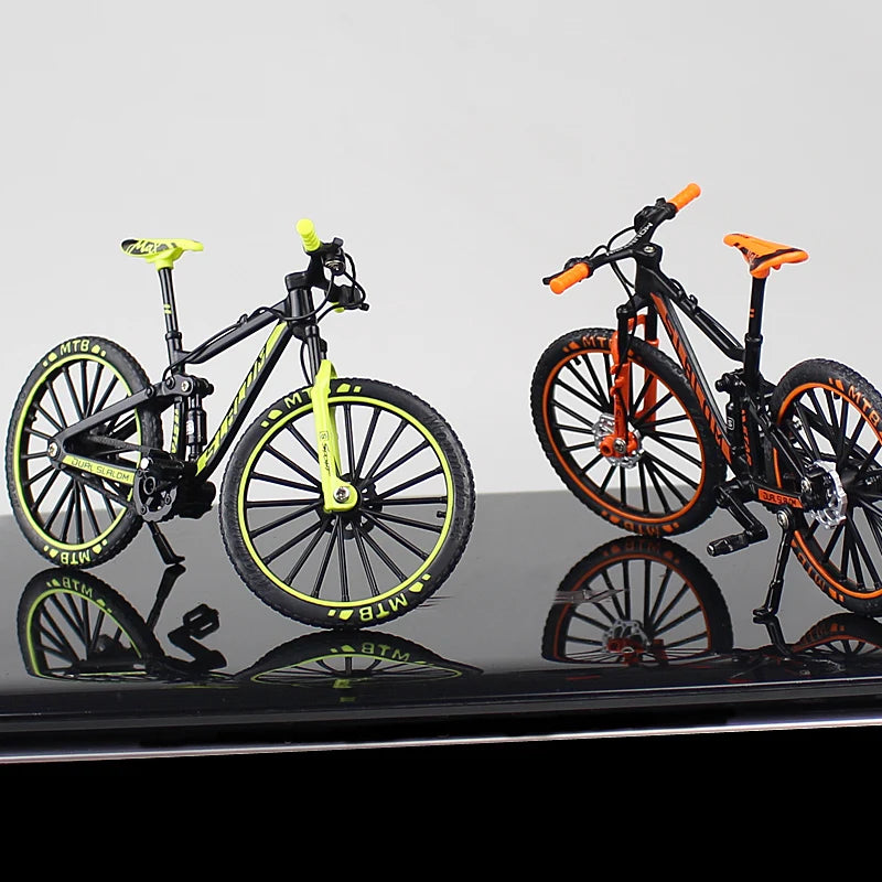 Bicicleta Mountain Bike Modelo Finger Miniatura Metal Escala 1:10