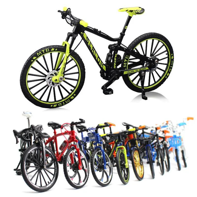 Bicicleta Mountain Bike Modelo Finger Miniatura Metal Escala 1:10