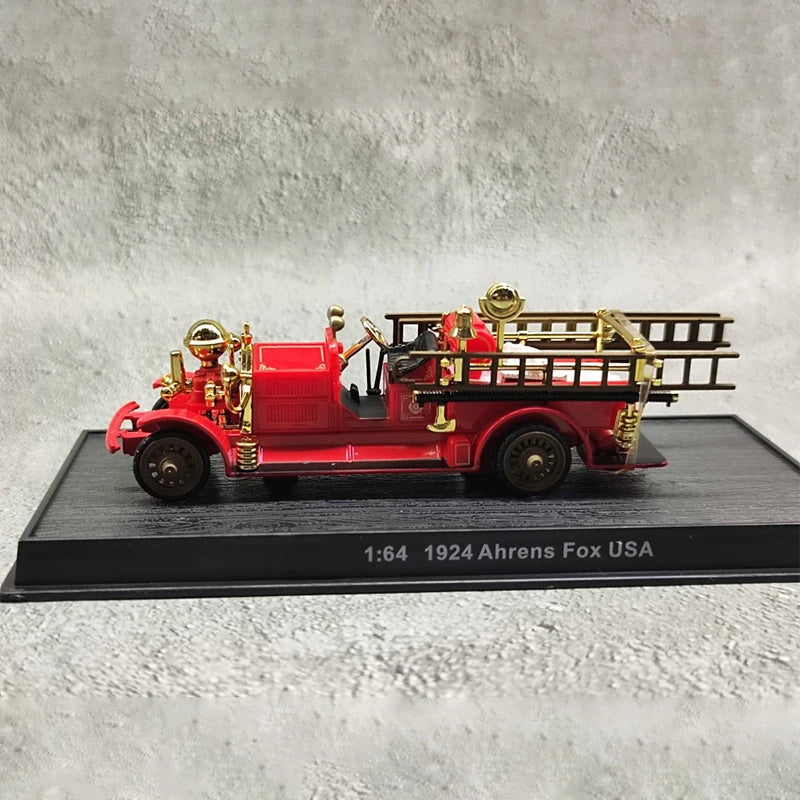 Miniatura Caminhão de Bombeiro 1924 EUA, Escala 1:64 Réplica Colecionável