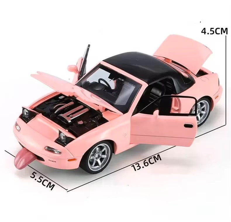 Miniatura Mazda MX5 MX-5  Pull Back, Som e Luz Escala 1:32