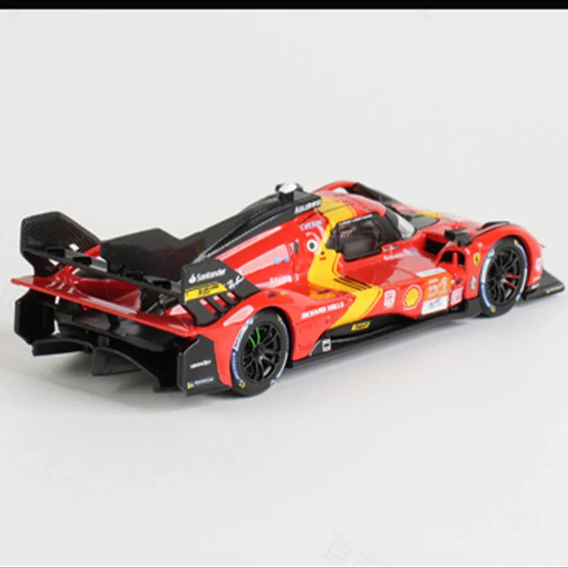 Miniatura Ferrari 499P Rally Champion, Porsche 963 BWM M Hybird V8, Lamborghini SC63 Die Cast Car Model