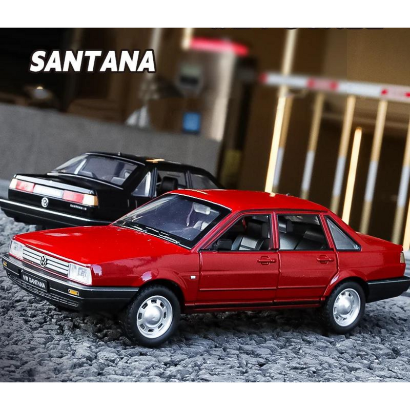 Miniatura Santana Volkswagen Metal Diecast Escala 1:24, Com Som e Luz